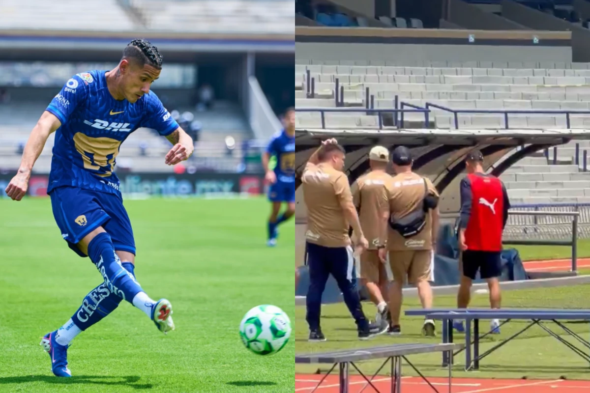 Uriel Antuna prende las alarmas por lesión en entrenamiento de Pumas: ¿Qué tiene?