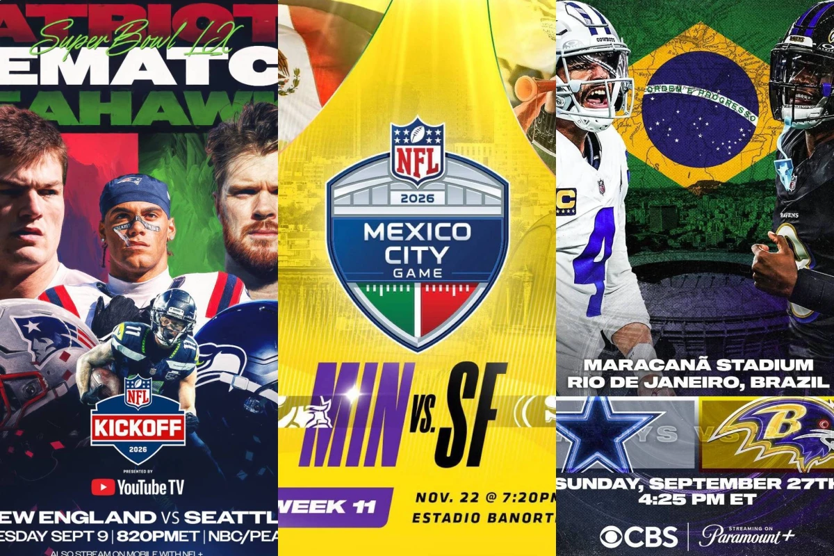 Cowboys, Steelers, 49ers y más: Los juegos de la NFL que no te puedes perder en 2026