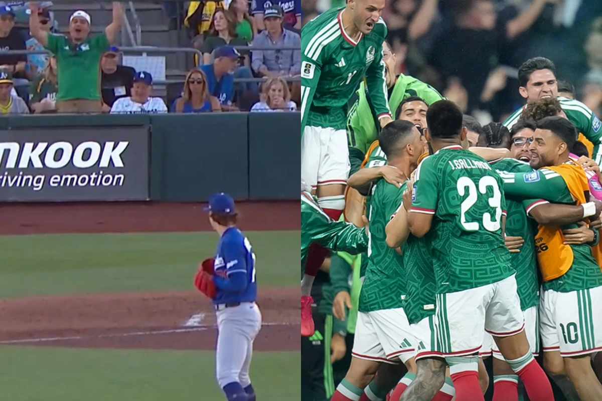Fan celebra triunfo de México ante Ecuador en pleno juego de Dodgers en MLB