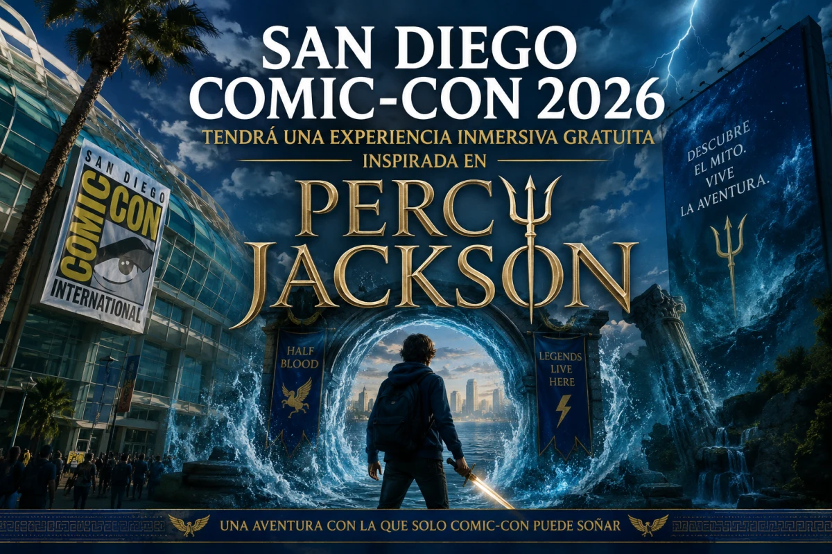 San Diego Comic-Con 2026 tendrá una experiencia inmersiva gratuita inspirada en Percy Jackson
