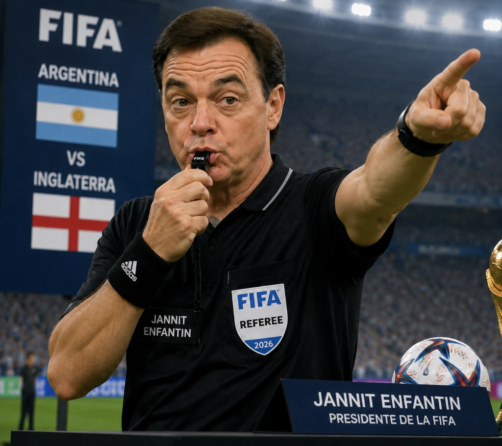 FIFA presenta al árbitro Jannit Enfantin para silbar el partido de Argentina vs. Inglaterra