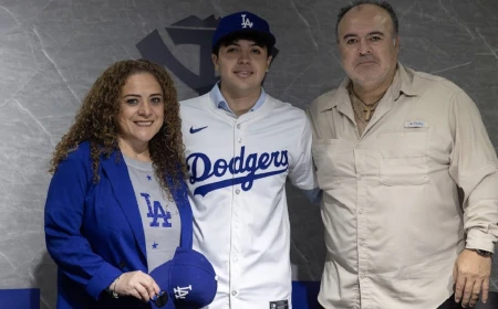 Roberto Saucedo, el mexicano de 17 años que llega a Dodgers
