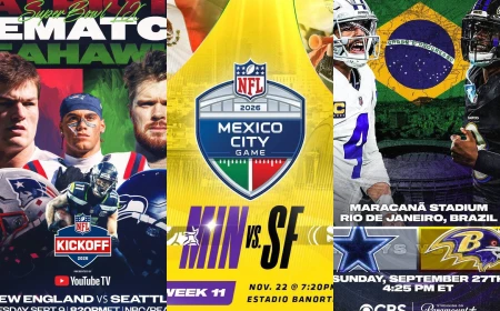 Cowboys, Steelers, 49ers y más: Los juegos de la NFL que no te puedes perder en 2026