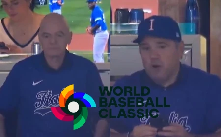 Infantino y Montagliani viven en primera fila eliminación de Italia en Clásico Mundial de Béisbol