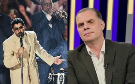 "Oportunismo": Christian Martinoli mantiene polémica de Bad Bunny en Super Bowl