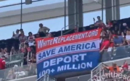 Polémico mensaje racista en el estadio de los Washington Nationals: "Deporten a más de 100 millones"