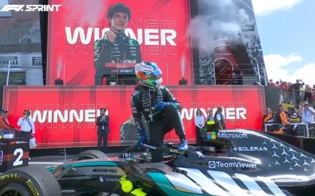 Antonelli deja con la miel en los labios a Hamilton en la carrera al sprint