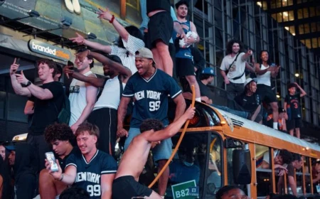 Se desata el caos en Nueva York tras la victoria de los Knicks