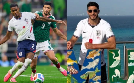 Raúl Jiménez criticado por usar la playera de Inglaterra y apoyarla tras haber eliminado a la Selección Mexicana