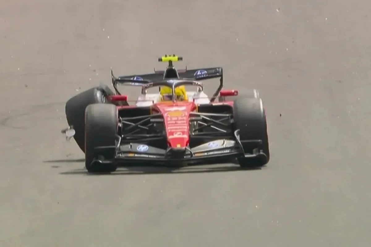 ¡Hamilton sufre un accidente y salva de milagro su participación en la clasificación!