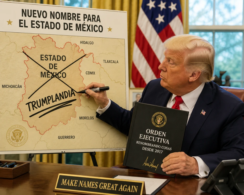 Mexicanos le piden a Trump que le cambie el nombre al Estado de México