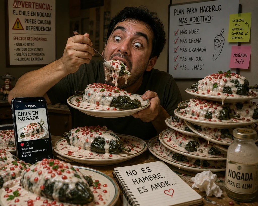 Vendedores de chiles en nogada pedirán asesoría a Instagram para hacerlos más adictivos