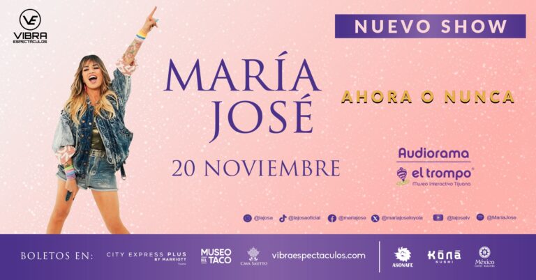 María José concierto Tijuana 2025